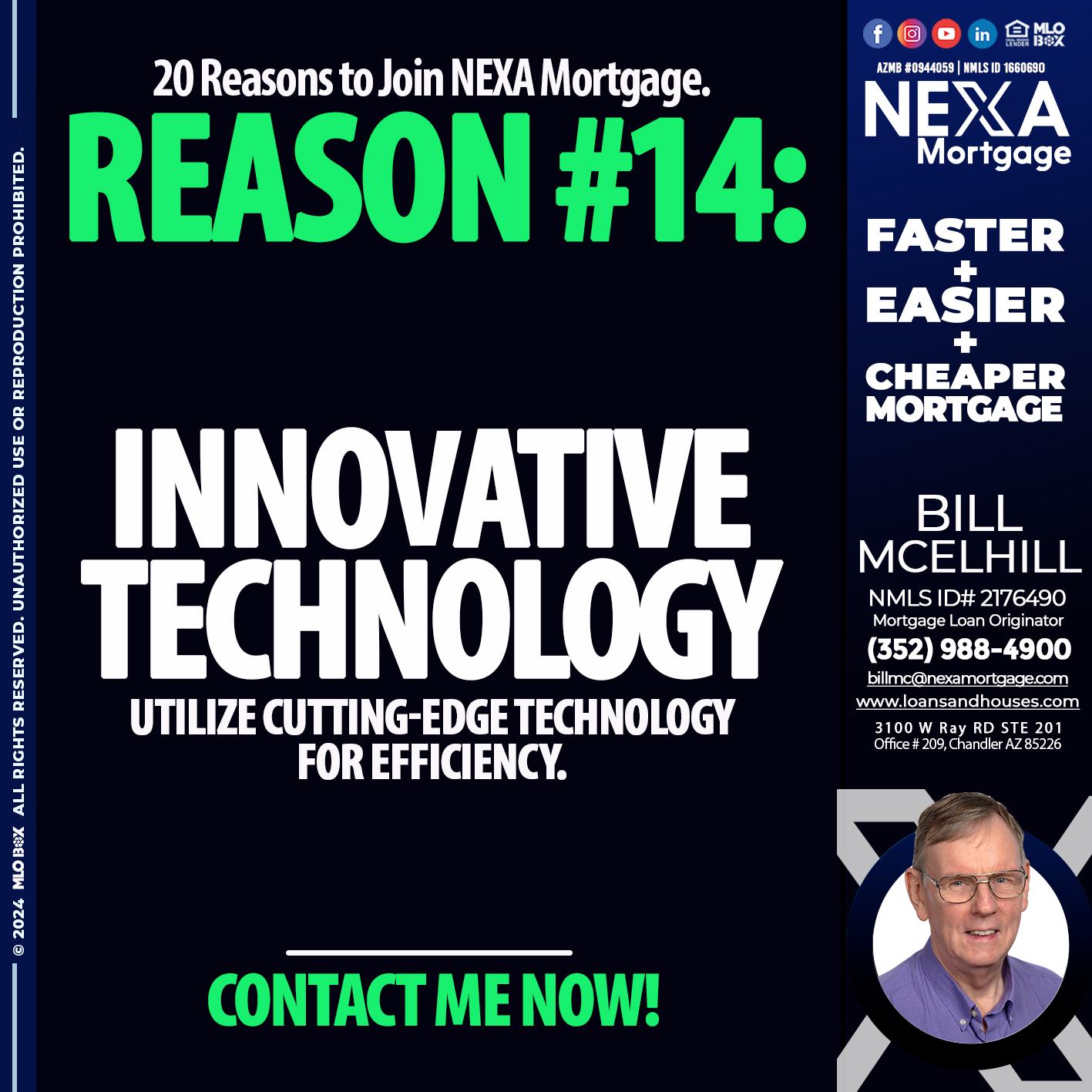 REASON 14 - William McElhill -Mortgage Loan Originator